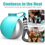 Portable Dog Water Bottle with Built-in Bowl – Perfect for Walks & Travel