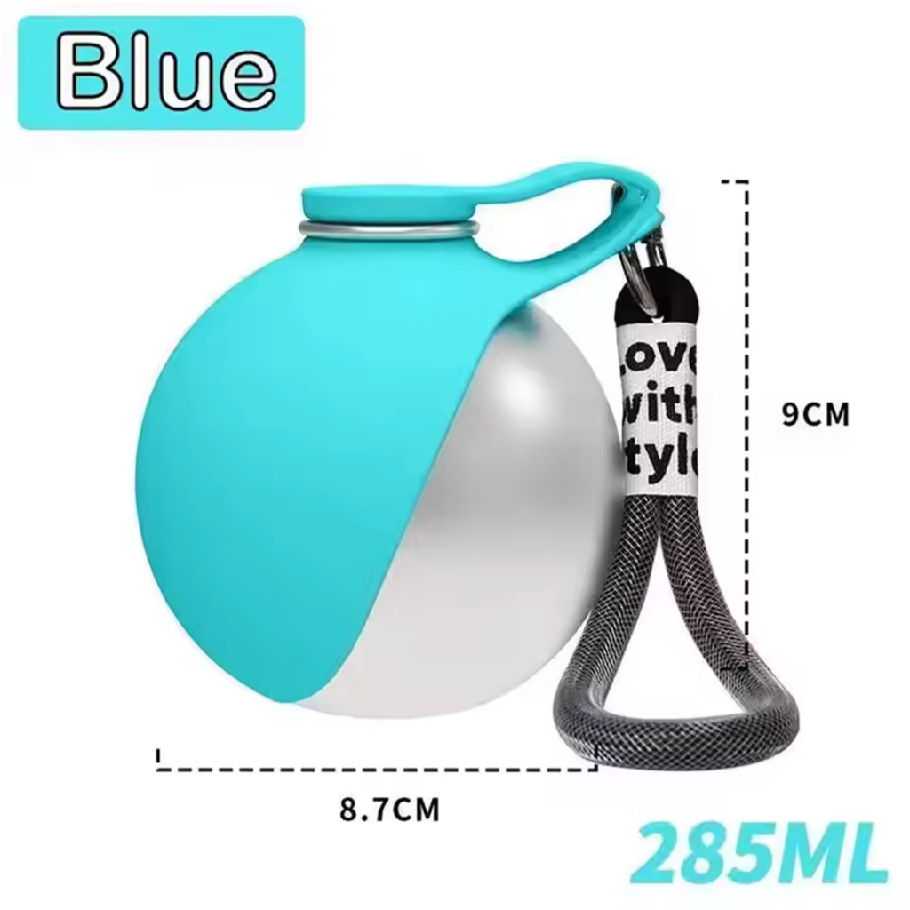 Portable Dog Water Bottle with Built-in Bowl – Perfect for Walks & Travel