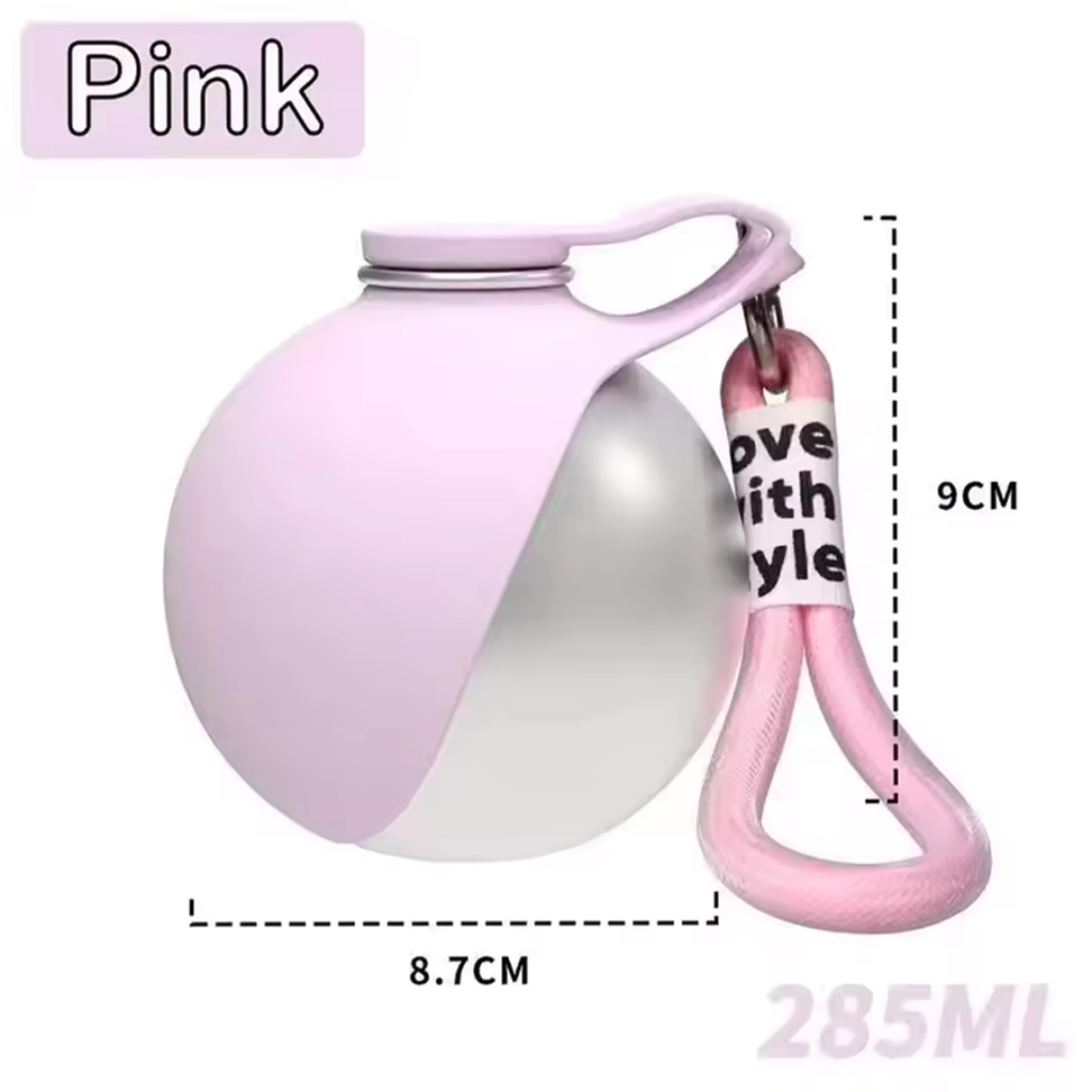 Portable Dog Water Bottle with Built-in Bowl – Perfect for Walks & Travel